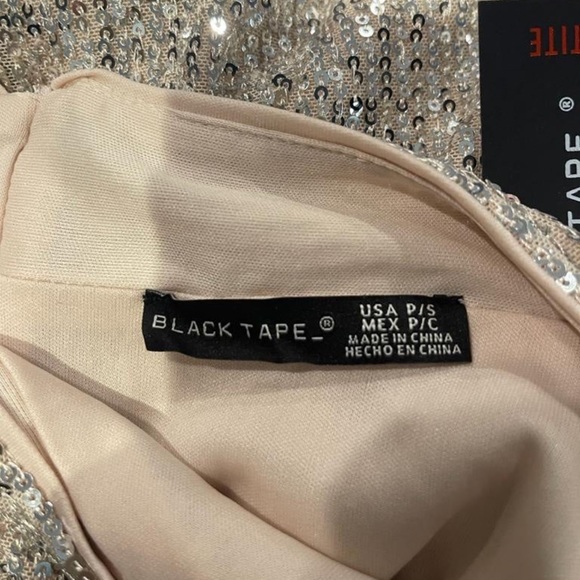 Cream silver metallic sequin midi flare aline skirt - Picture 8 of 8